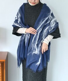 muto ニードルパンチ シルクウールストール