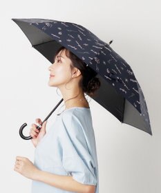 MOONBAT 【一級遮光/晴雨兼用】LANVIN en Bleu (ランバン オン ブルー) 長傘 日傘 ラインドローイング 遮光 遮熱 UV