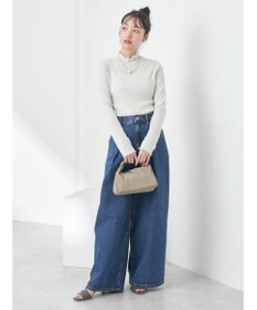 earth music&ecology ラメハイネックプルオーバー