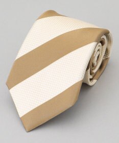 GOTAIRIKU GOTAIRIKU別注【MANTERO/マンテロ】ネクタイ_レジメンタル ベージュ系1