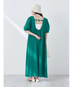 earth music&ecology リサイクルポリエステルブレンドＡラインワンピース