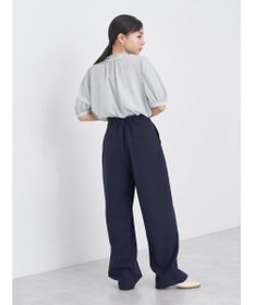 earth music&ecology ２ｗａｙスタンドフリル半袖ブラウス