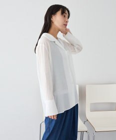 CRAFT STANDARD BOUTIQUE シアーオープンカラーシャツ