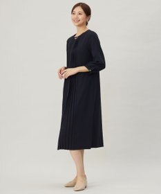 J.PRESS LADIES S 【洗える】ノルディス2wayジョーゼット フロントプリーツ ワンピース