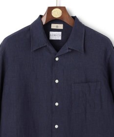 J.PRESS MEN 【LIBECO】リネンオープンカラー シャツ