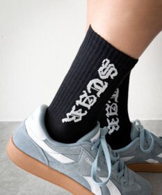 WEGO オールドイングリッシュロゴリブソックス