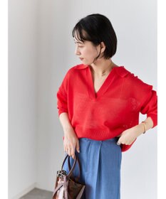 Te chichi メッシュスキッパーポロニット