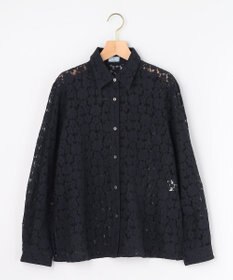 組曲 【先行予約・WEB限定】フラワーラッセルレースシャツライク ブラウス