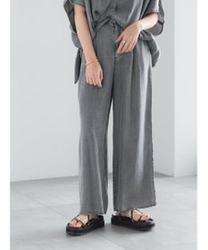 Te chichi ウォッシュデニムライクタックワイドパンツ(セットアップ可)