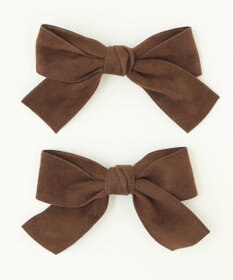 WEGO LベロアBIGリボンクリップ