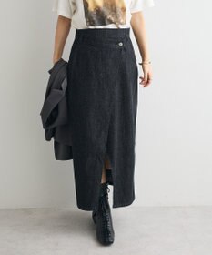 CRAFT STANDARD BOUTIQUE ラップ風デニムスカート