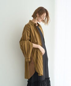 YECCA VECCA 2way袖デザインロングシャツ