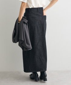 CRAFT STANDARD BOUTIQUE ラップ風デニムスカート