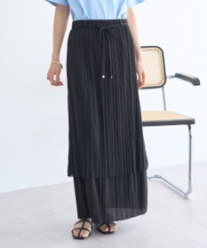 earth music&ecology プリーツレイヤードライクスカート