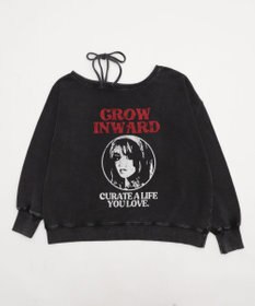 WEGO 【25年秋冬新作】2WAYグラフィックワンショルBIGスウェット