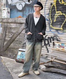 WEGO 【ウエストゴム/MLサイズ展開】ージーダブルニーパンツ