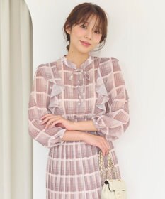 Feroux 【洗える】プリーツ ワンピース