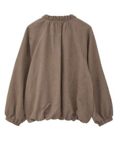 Green Parks スウェードライクギャザーブルゾン