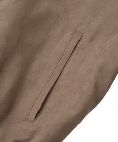 Green Parks スウェードライクギャザーブルゾン