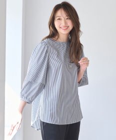 ANY 【UVカット/抗菌防臭/吸水速乾】エニィファンクション袖タックブラウス