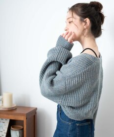 WEGO リボンニットボレロ