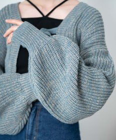 WEGO リボンニットボレロ