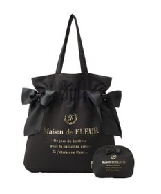 Maison de FLEUR 《セット商品》ダブルリボンギャザートート・ポーチ