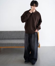 WEGO 【25年秋冬新作/ユニセックス着用ITEM/MLサイズ展開】別注USPOLOニットポロ