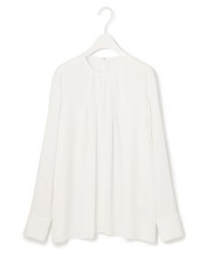 ICB 【UVケア・速乾】Back Satin Amunzen クルーネックブラウス