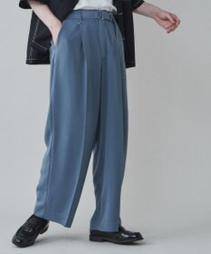 WEGO トロミ　ベルト付きワイドスラックス