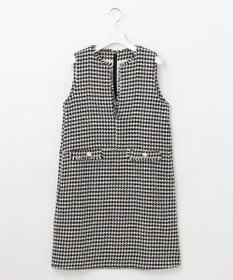 Feroux 【洗える】キーネックミディ ジャンスカ