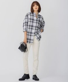 23区 【洗える】23区DENIM ベルベットストレッチ スキニーパンツ