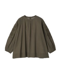 CRAFT STANDARD BOUTIQUE モチーフ刺繍ピンタックブラウス