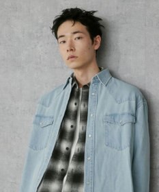 WEGO デニムウエスタンシャツ（LS）