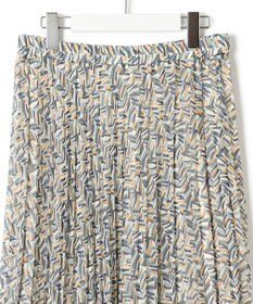 23区 【洗える】シアーヘリンボーンプリント プリーツ スカート