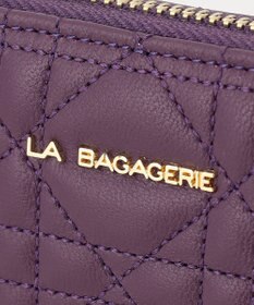 LA BAGAGERIE シープキルティング　ラウンドウォレット