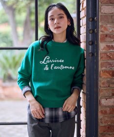 ANY 刺繍ロゴニット グリーン