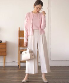 組曲 L 【アンサンブル対応可】ピュアカシミヤクロップド丈ニット