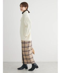 Green Parks シャギーチェックスカート