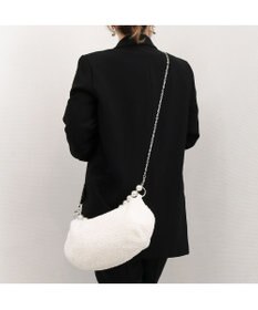 UNBILLION カシュカシュ cachecache / パール調ビーズワンハンドルバッグ