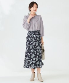 ANY SIS 【洗える】レースフリル ブラウス