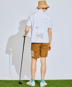 PW CIRCULUS 【吸水速乾 / UV遮蔽率99% UVカット / ストレッチ】【MEN】バックメッシュポケットモックT ゴルフ