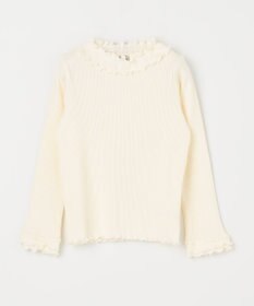 ANY KIDS テレコハイネック長袖Tシャツ