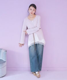 earth music&ecology 【予約】シャーリングカットカーディガン