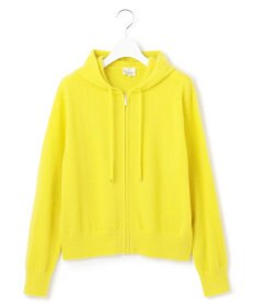 23区 L 【見上愛さん着用/洗える】ピュアカシミヤ ジップアップ ニット パーカー