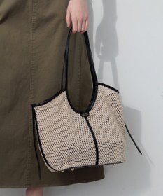 23区 【先行予約】メッシュコンビ ポーチ付き トートバッグ
