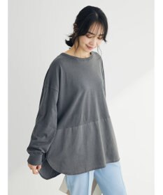 Green Parks ピグメントドッキングスリットデザインチュニック