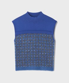 GRACE CONTINENTAL ツイードベアニットトップ