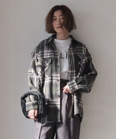 WEGO 【2025年秋冬新作/ユニセックス着用ITEM/SMLサイズ展開】ヘビーネルチェックシャツ（LS）