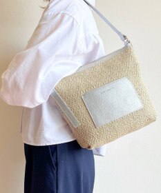 Hekhèr Le Style de Vie 【日本製 / 3WAY】ジュート×牛革 ショルダーバッグmedium